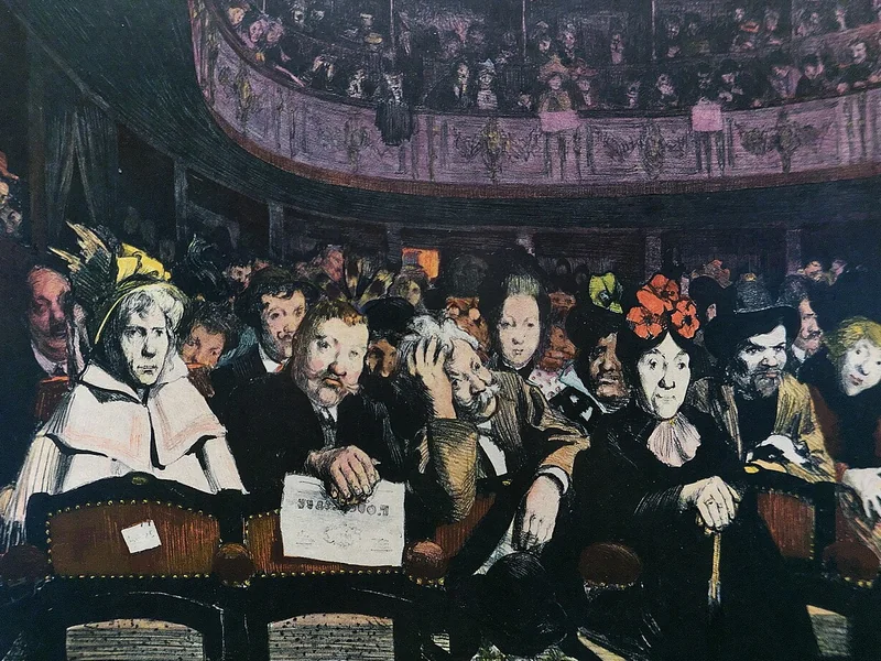 1867-André Devambez - Prima al Téâtre Montmartre